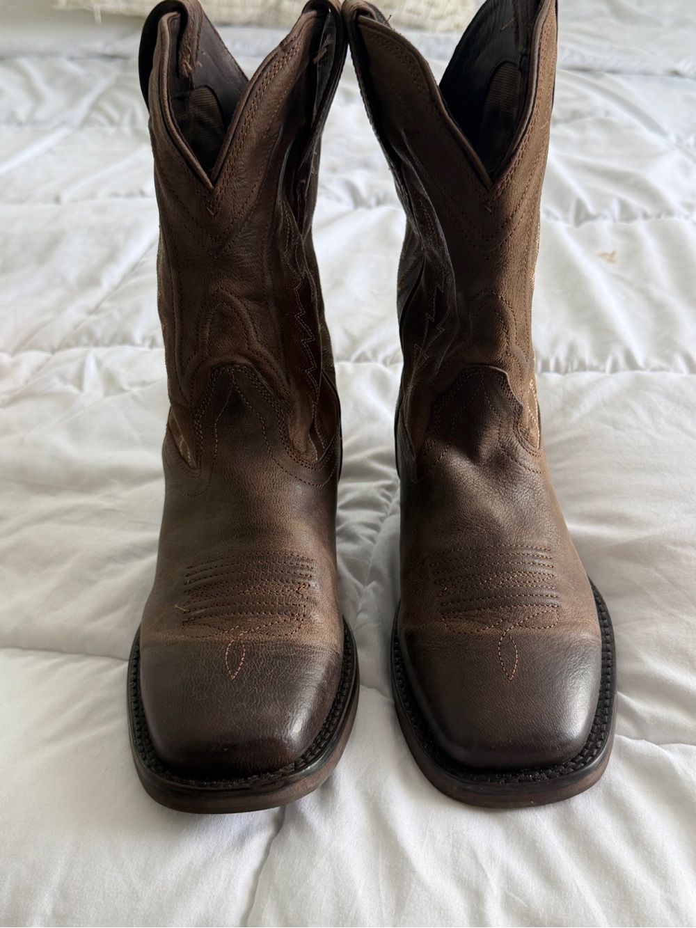 Tecovas Kids Brown Leather Western Boots